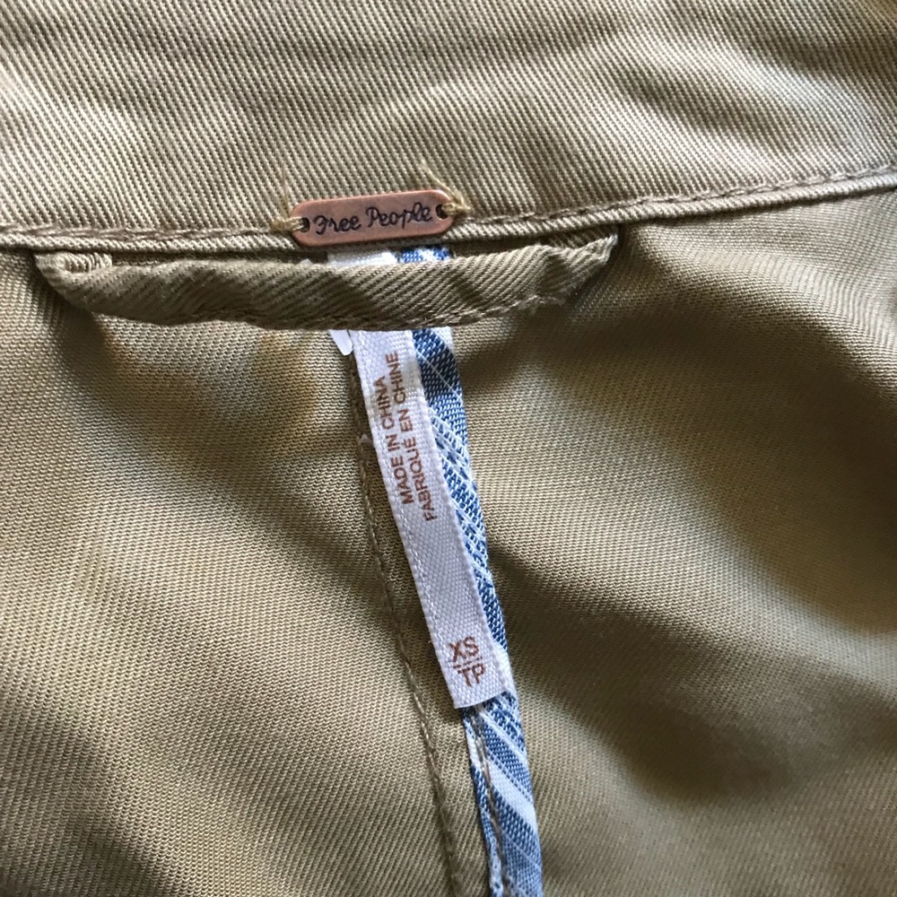 Free People Tied Up Slouchy Trench Coat XS - Picture 7 of 7